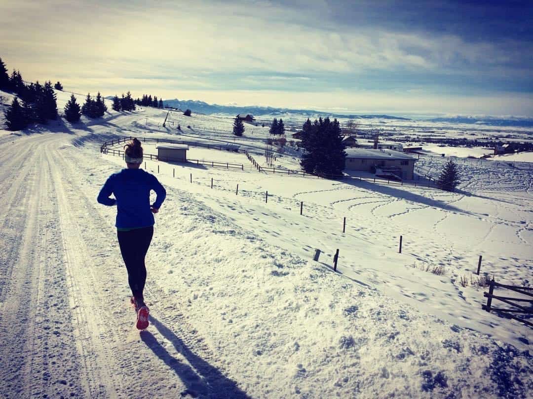 Nikki winter running